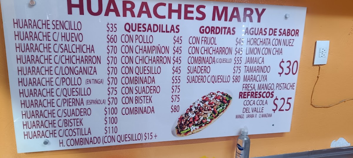 Quesadillas Y Huaraches Mary Menu - Image 2